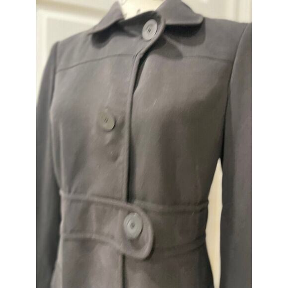 MAX STUDIO COAT BLAZER MINIMALISTIC SZ XS BLACK ELEGANT VERSATILE GOTH CORE - Picture 9 of 12